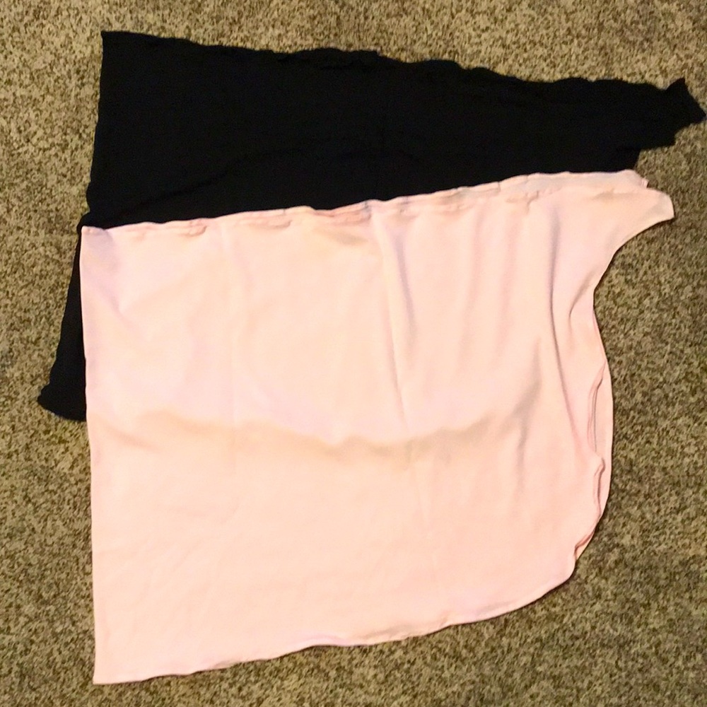 Swimsuit sarongs (2) black & pink